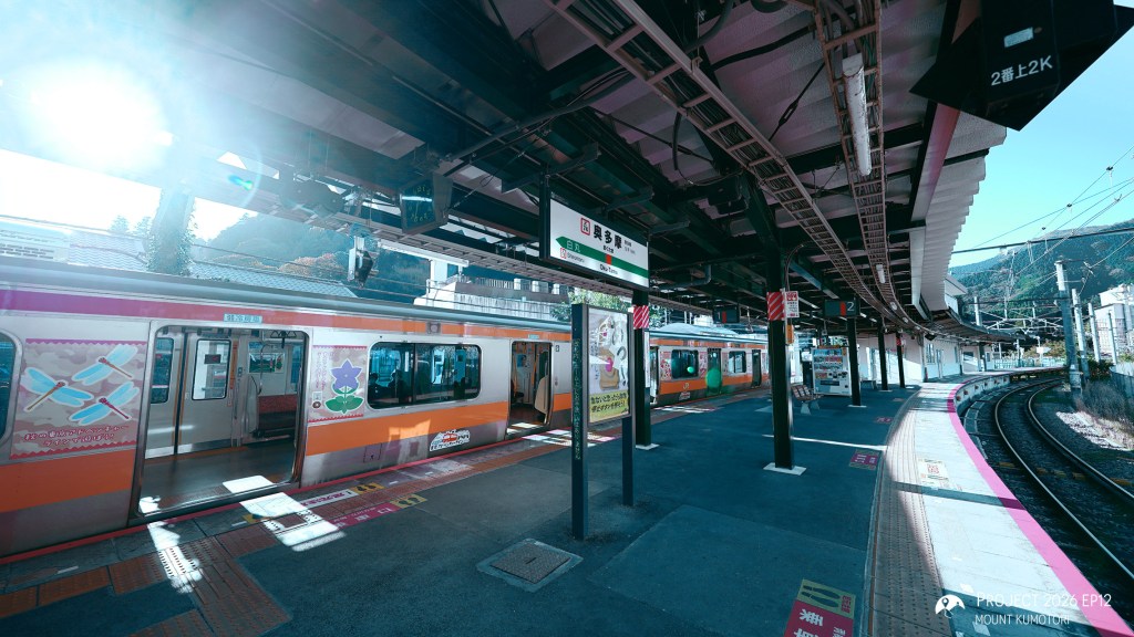 抵達JR奧多摩站